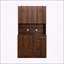 Armoire polyvalente à 6 portes et 1 tiroir avec tablettes ouvertes pour la chambre à coucher-1656796019