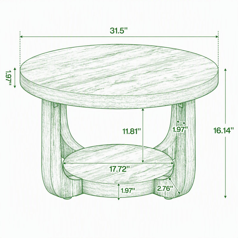 31.5" Coffee Table