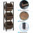 15" 3-Tier Industrial Basket Stand with Angled Baskets