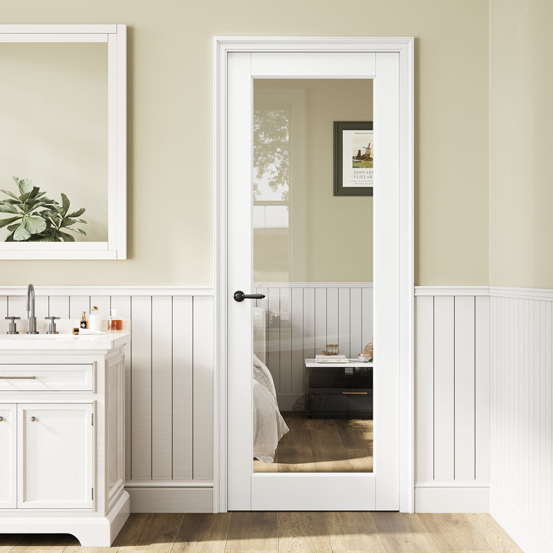 Porte standard 28 po x 80 po en verre clair apprêté 1-Lite , 28 po x 80 po