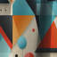 Revival Triangular Geometric Pattern - Abstract Geometric Blackout Curtain - 1 Panels-107535642