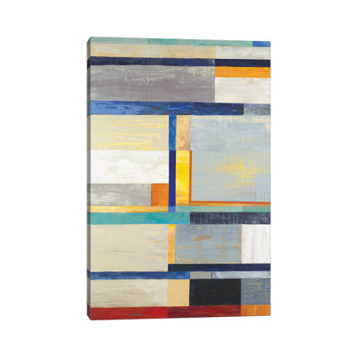 Retro Spectrum by Liz Jardine - Wrapped Canvas Painting