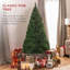 Arbre de Noël artificiel Best Choice Products, conception à charnière non éclairée de qualité supérieure de 4,5 pi, branches denses, décoration de Noël réaliste? Avec base facile à assembler