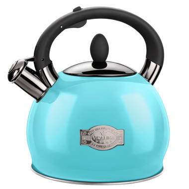 Kenmore Enamel-on-Steel Whistling Tea Kettle 1.5 qt Blue