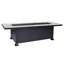 Santorini Rectangle Iron Propane and Natural Gas Fire Pit Table-221290629-221290636-221819148