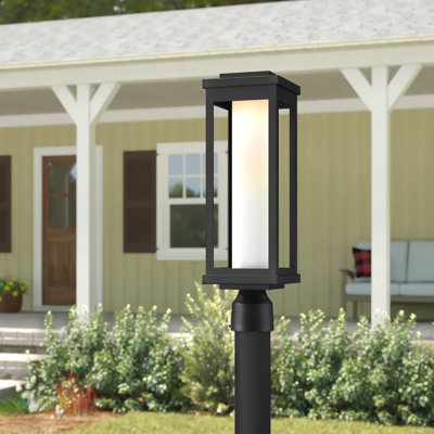 Ardisj Stained Glass Lantern Head Post Lantern