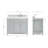 Abbate 42" Single Bathroom Vanity with Carrara White Marble Top-85364100