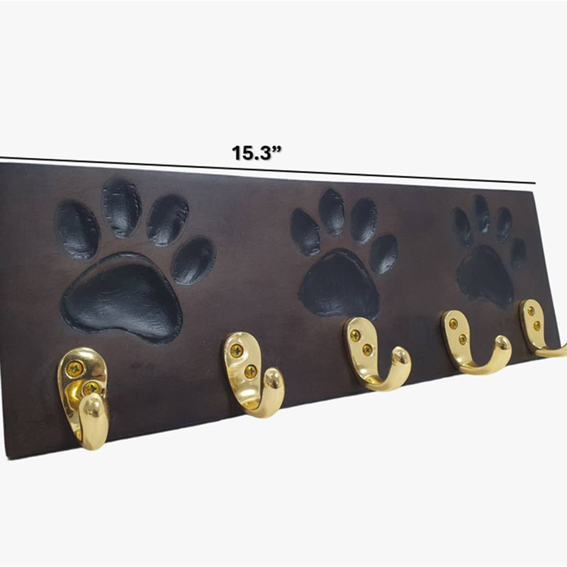Leash Holder | Paw Wood Leash Holder