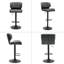 Breider Swivel Upholstered Adjustable Height Counter Stool with Metal Frame-247498974
