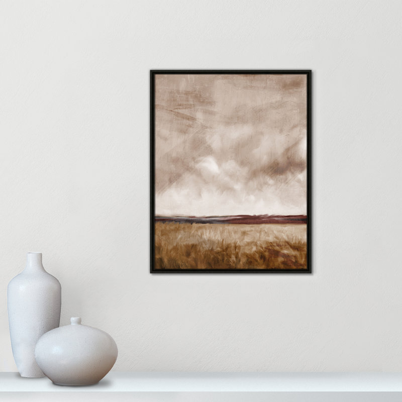 «Autumn Sky Print» par Kimberly Allen, L 23,5 po x H 29,5 po, Flottant espresso