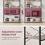 Kitchen Storage Rack, Coffee Bar, Baker's Rack, Total 6 Shelves and 6 Hooks, for Microwave