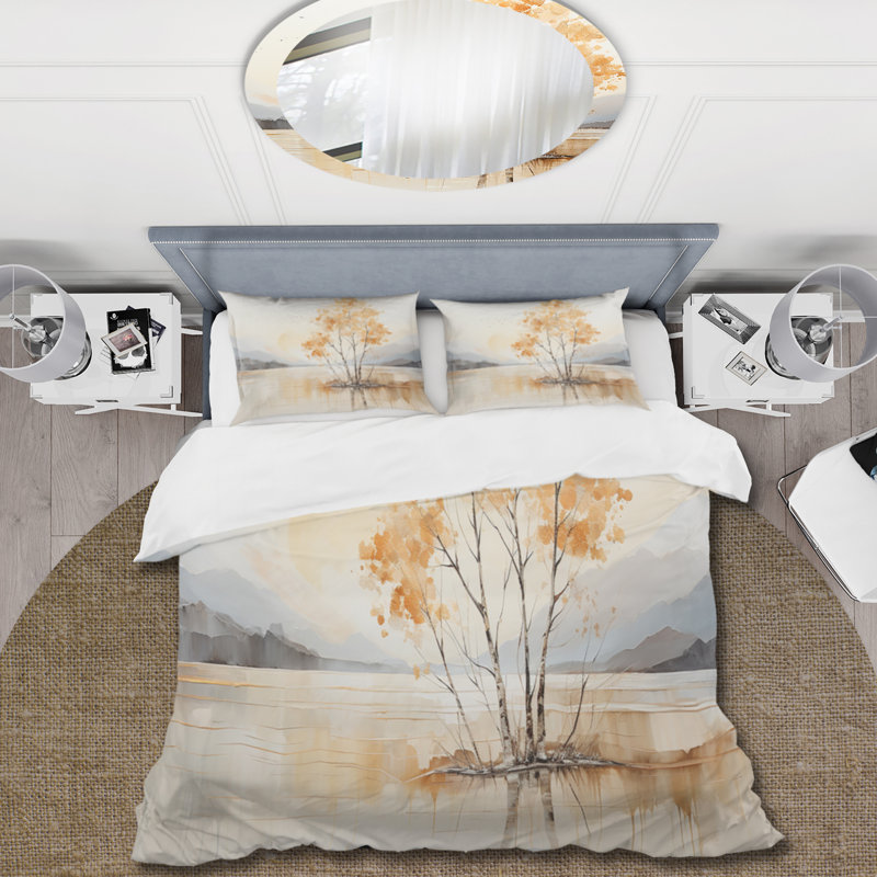 Ensemble de housse de couette en microfibre / polyester Minimalisme, Housse de couette pour très grand lit et 2 très
