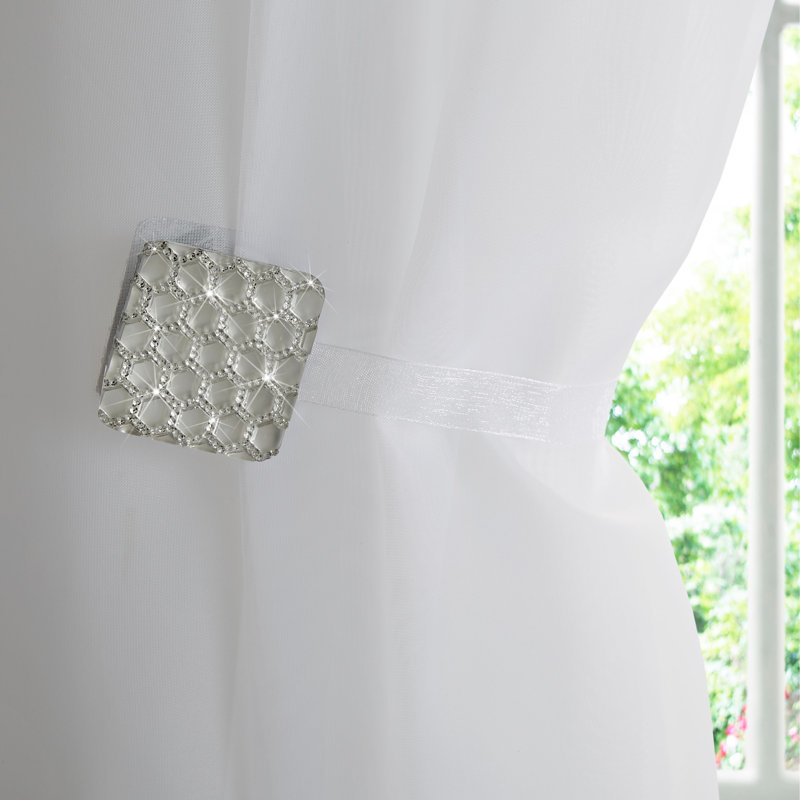 Larkin 4cm Curtain Holdback/Tieback, Silver