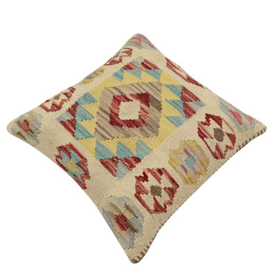 Housse et insert de coussin carré 100% laine 