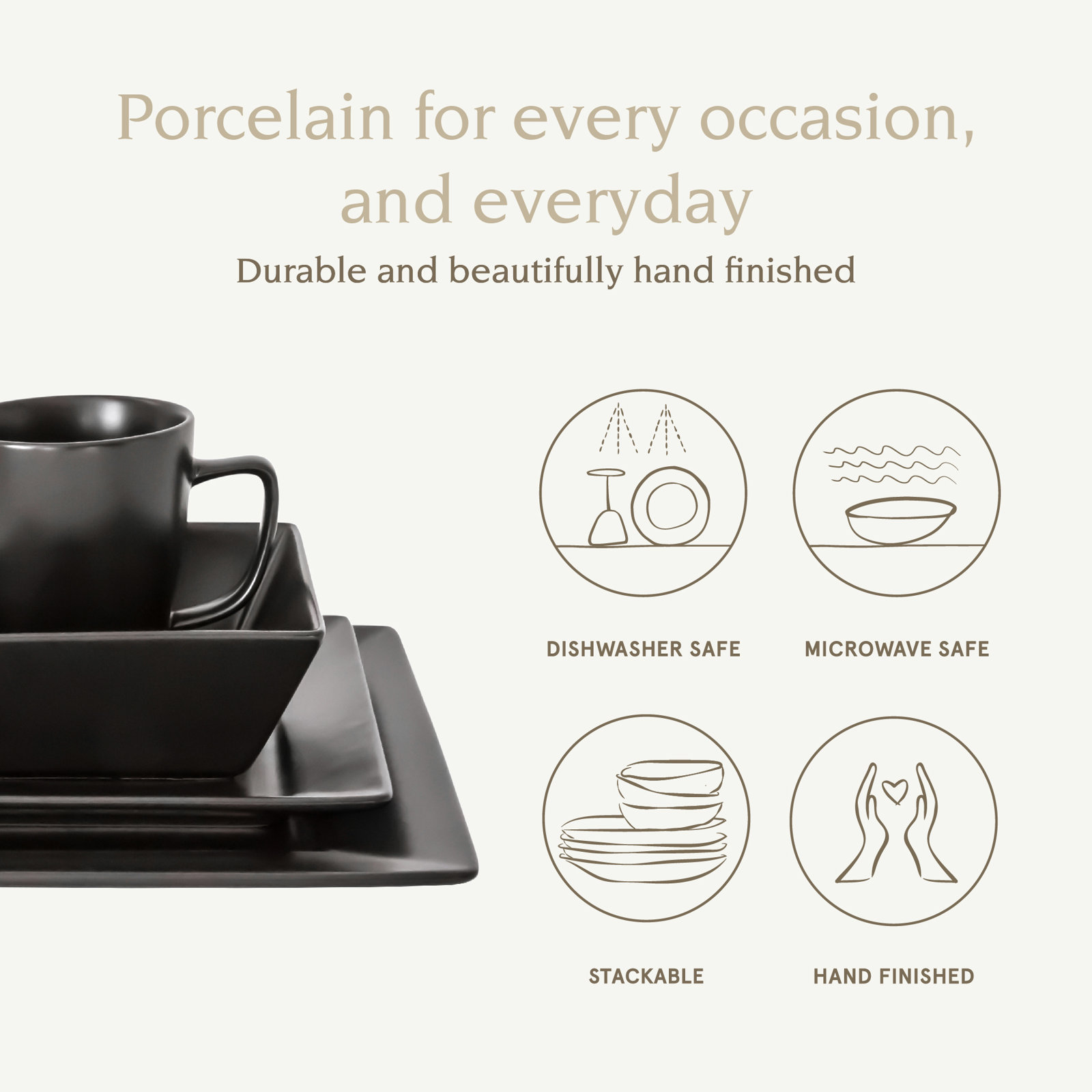 Gerson Porcelain China Dinnerware Set