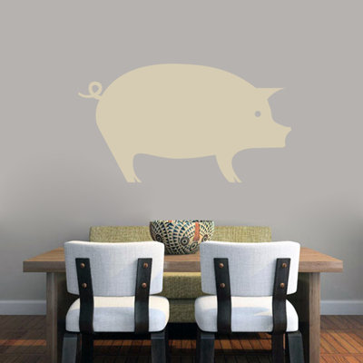 Décalcomanie murale porc