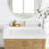 Maho 47.4 in. Rectangular White Composite Granite Stone Console Bathroom Vanity Sink