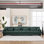 Canapé modulaire modulaire Cloud, assise profonde moderne avec accoudoirs ronds et 6 coussins pour le salon et la chambre à coucher