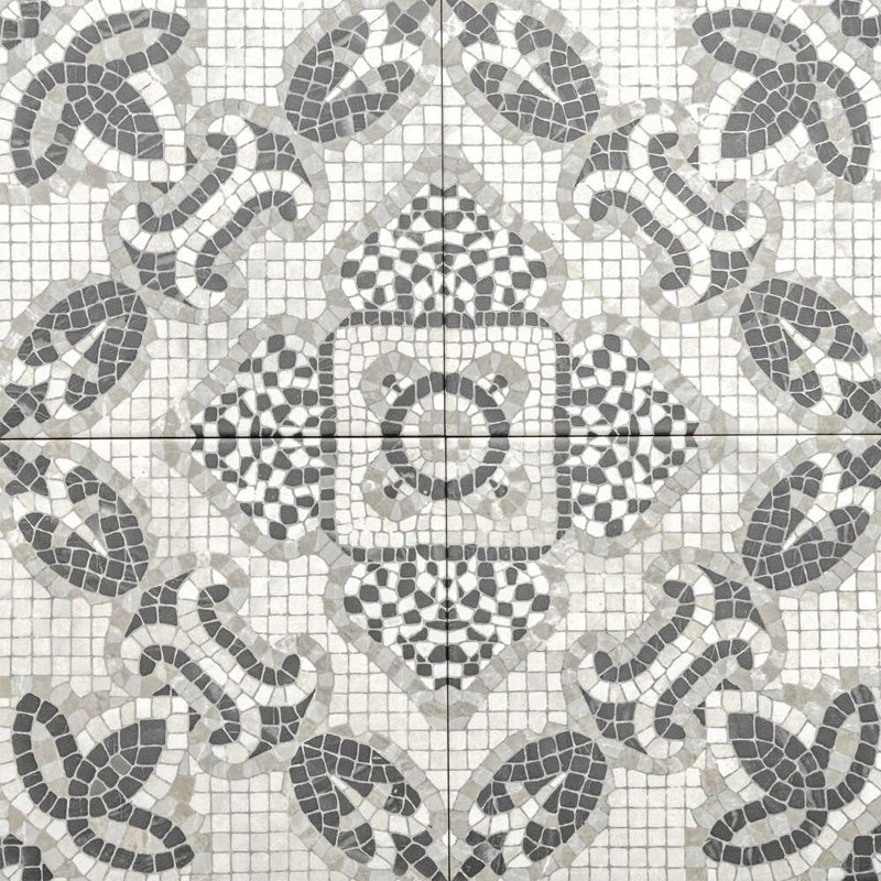  Carreau de sol en porcelaine satinée à motifs 8 po x 8 po Roman Road, Malta