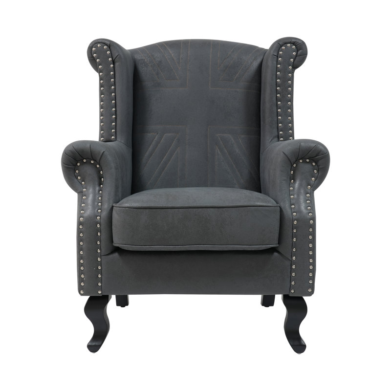 Pastoria Wingback Chair, Grey