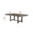 Genu 66-84 Inch Extendable Dining Table, Trestle Base, Gray Solid Wood