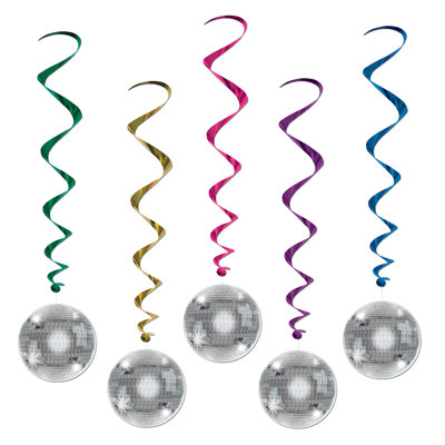 Disco Ball Whirls - 3' 2" - Pack of 6