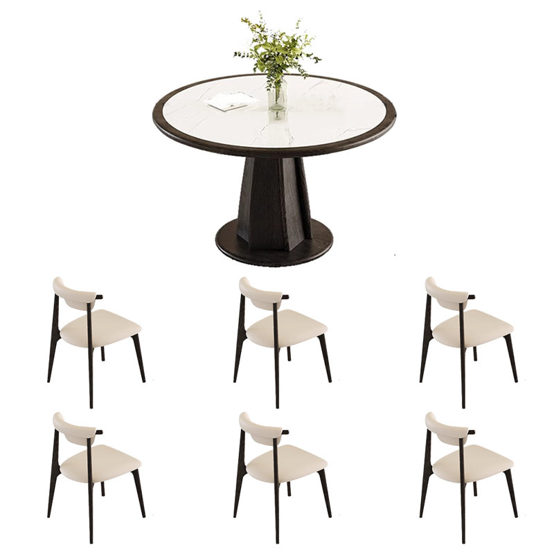 Table et chaise de salle à manger rétro, H 29,5 po x L 47,2 po x l 47,2 po