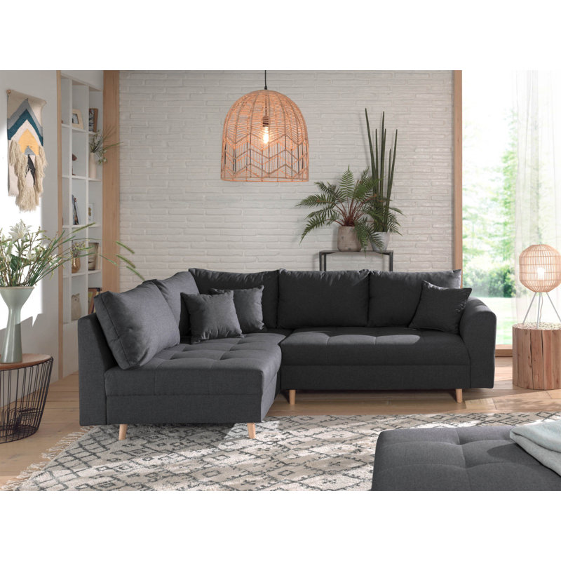 Rune 4 Seater Corner Sectional, Left Hand Facing, Grey