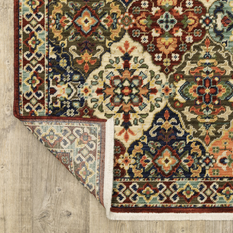 Oriental Indoor Rug, Rectangle 9'10" x 12'10"
