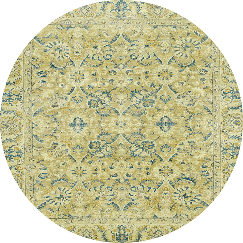 Abstract Indoor Rug, Round 7'