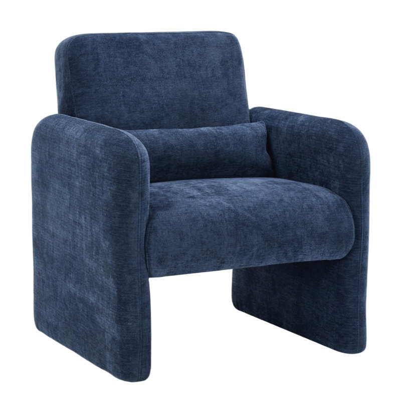 Upholstered Armchair, Blue
