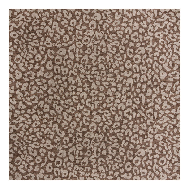 Animal Print Indoor / Outdoor Rug, Square 13'