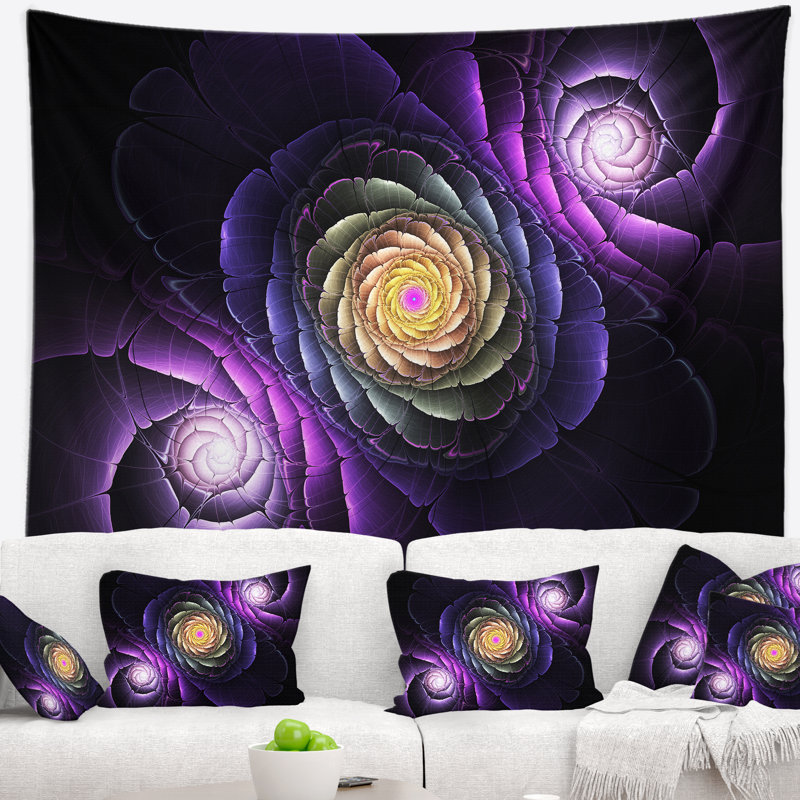 Tapisserie d'art numérique Fractal, H 32 po x l 39 po