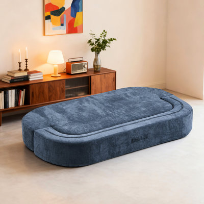 Upholstered 48.13 " Linen Sofa Bed