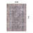 Labarbera Machine Washable Charcoal/Red Non-Slip Backing Area Rug-1362415546
