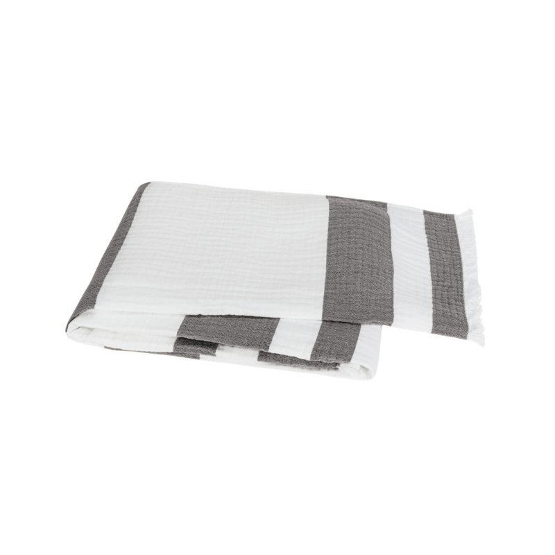San Marino Cotton Throw, Ash
