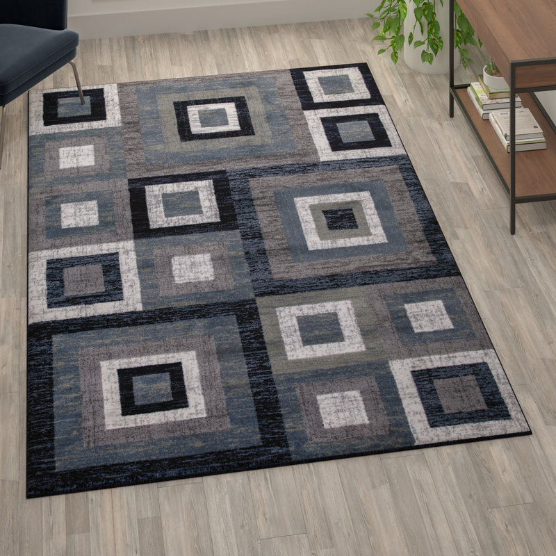 Gideon Collection Geometric Indoor Rug, Rectangle 6' x 9'