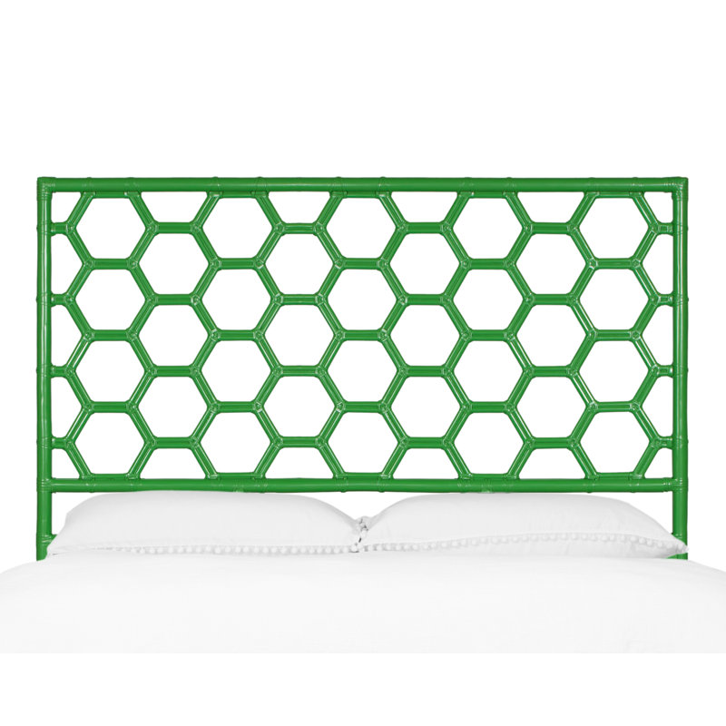 Honeycomb Open-Frame Headboard, Bright Green, Queen