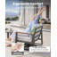 Ensemble de conversation pivotant en aluminium pour 2 personnes avec coussins en oléfine et table d'appoint