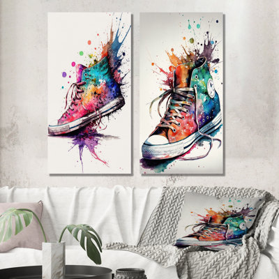" Multicolor Sneaker Shoe " 2 - Pieces