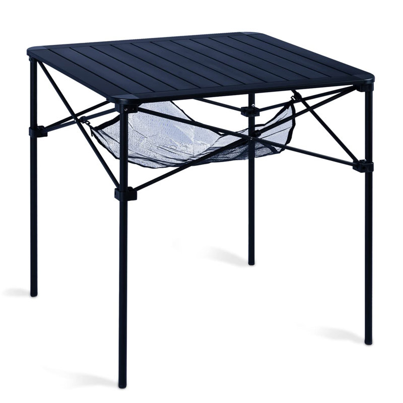 Table carrée pliante, Noir foncé