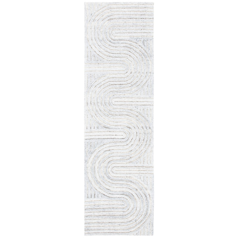 Aydee Hand Tufted Abstract Indoor Rug, Runner 2'3" x 8'