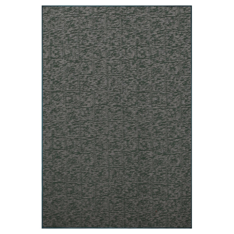 Tapis décoratif Elemental - imprimé géométrique vert patiné, Tapis de couloir 8 pi x 17 pi