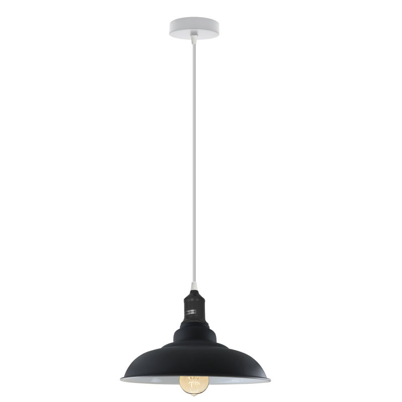 Emraan 1 - Light White Single Pendant, Yes, Black