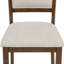Ensemble de salle à manger 5 pièces en bois traditionnel avec table rectangulaire et chaises rembourrées, parfait pour les repas de famille élégants et confortables.
