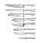 Cuisine::pro® Damashiro® 9-Piece Okada Knife Block