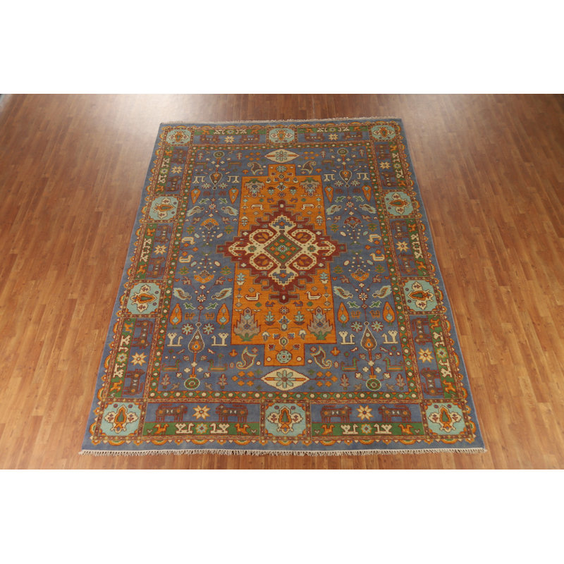 Tapis oriental géométrique 9 x 12