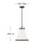 Luminaire suspendu conique à 1 lumière Coco-38031840-38031841