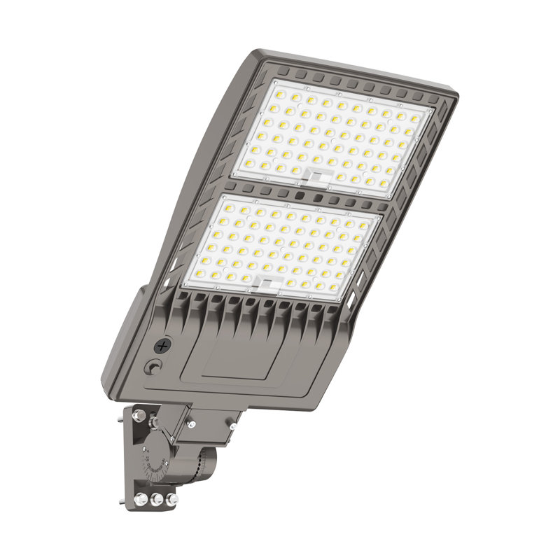 320W 44800LM LED Parking Lot Lights Outdoor Commercial Warehouse IP65 Waterproof with Dusk to Dawn Photocell Shoebox Light
