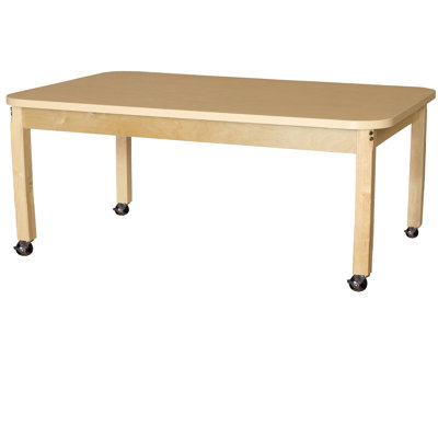 Laminate Adjustable Rectangle 6 Students Activity Table